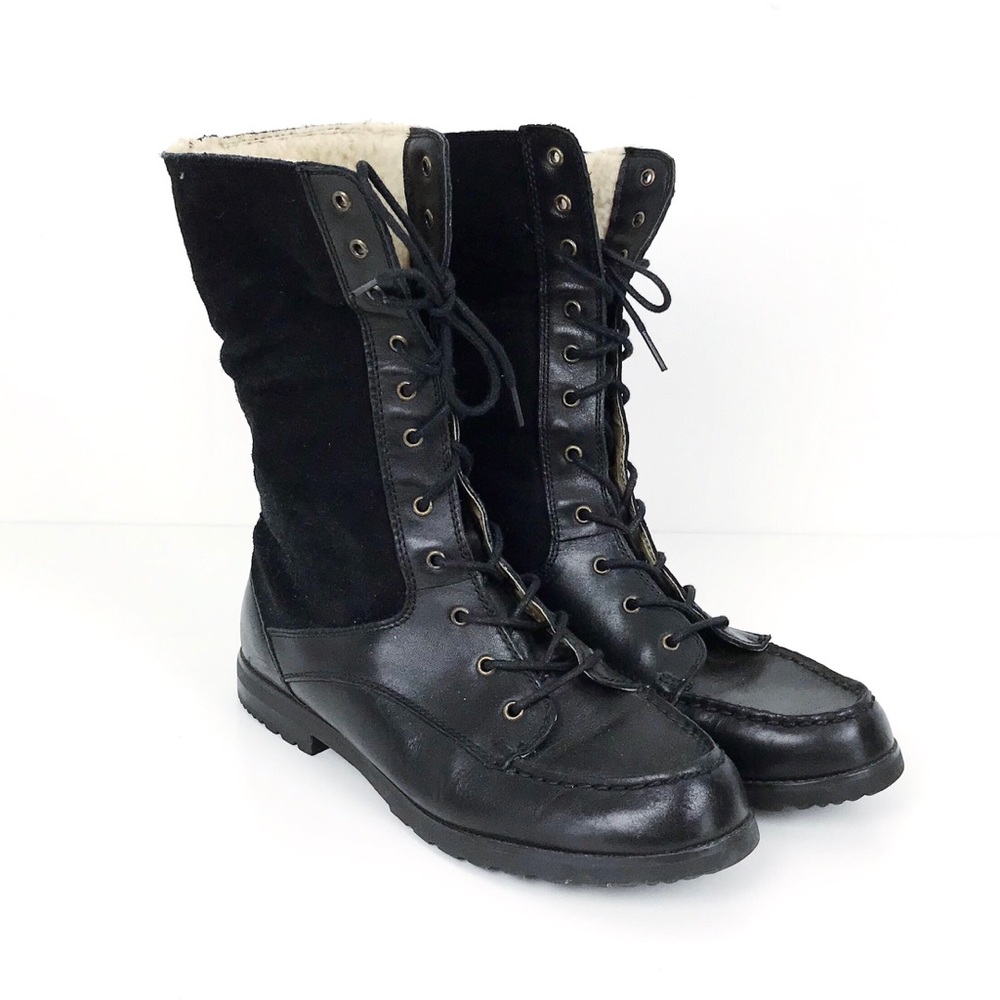 BASS vintage lace up leather boots